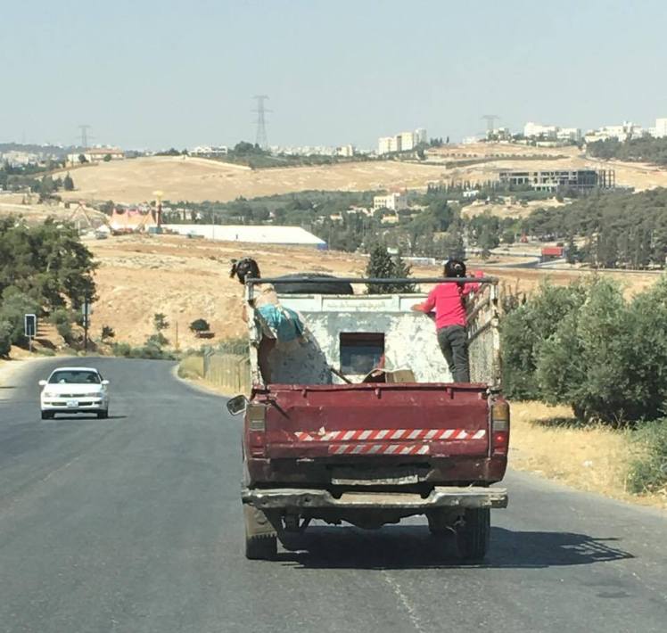 backseat truck kids amman