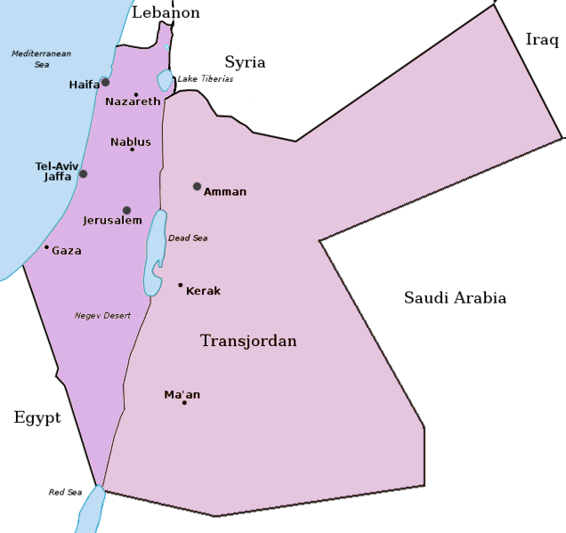 PalestineAndTransjordan british