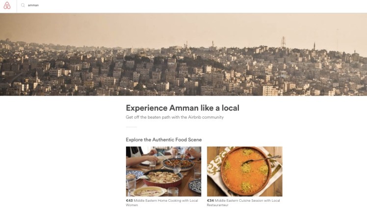 airbnb local experiences amman