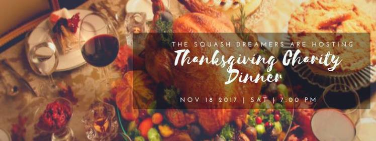squash dreamers charity thanksgiving dinner amman