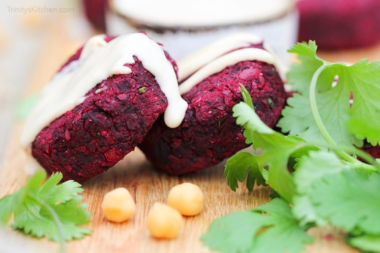 Beet-falafel trinitys kitchen