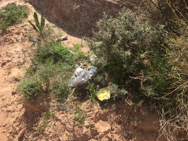 rubbish on jordan trail