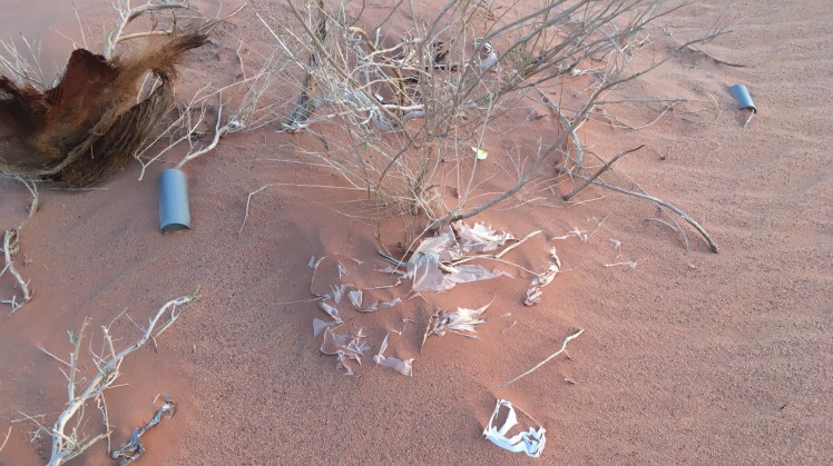 wadi rum trash plastic